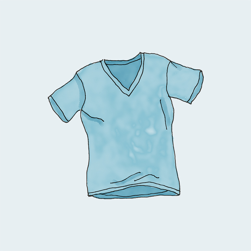 T-Shirt col V – Image 3