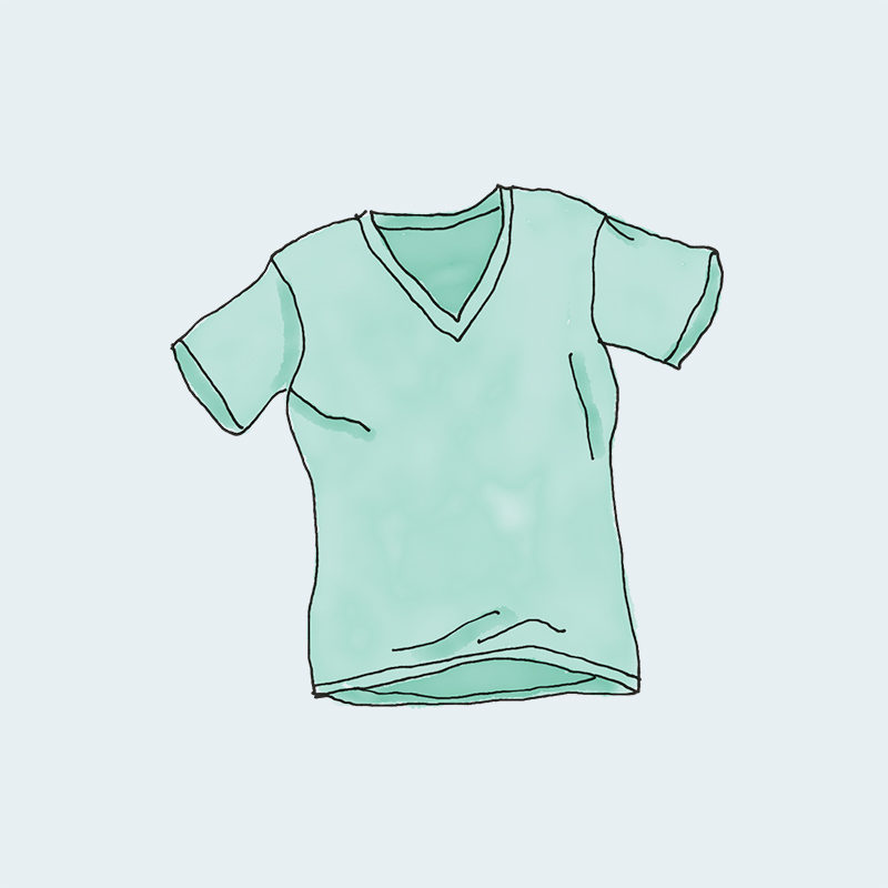 T-Shirt col V