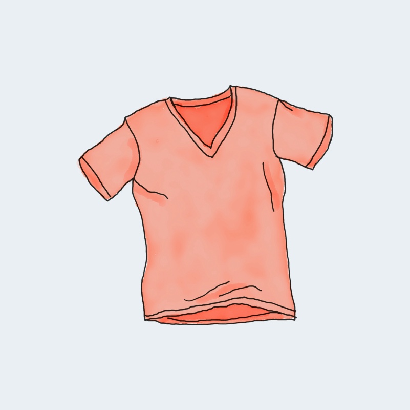 T-Shirt col V